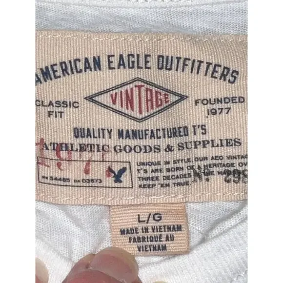 American Eagle Vintage Classic Fit Tee Men L EUC - Picture 3 of 4